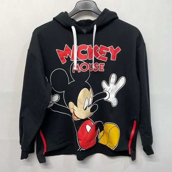 Disney Women Juniors Size XXL 2XL (19) Mickey Mouse Hoodie Sweatshirt M265 -24 - Picture 14 of 15